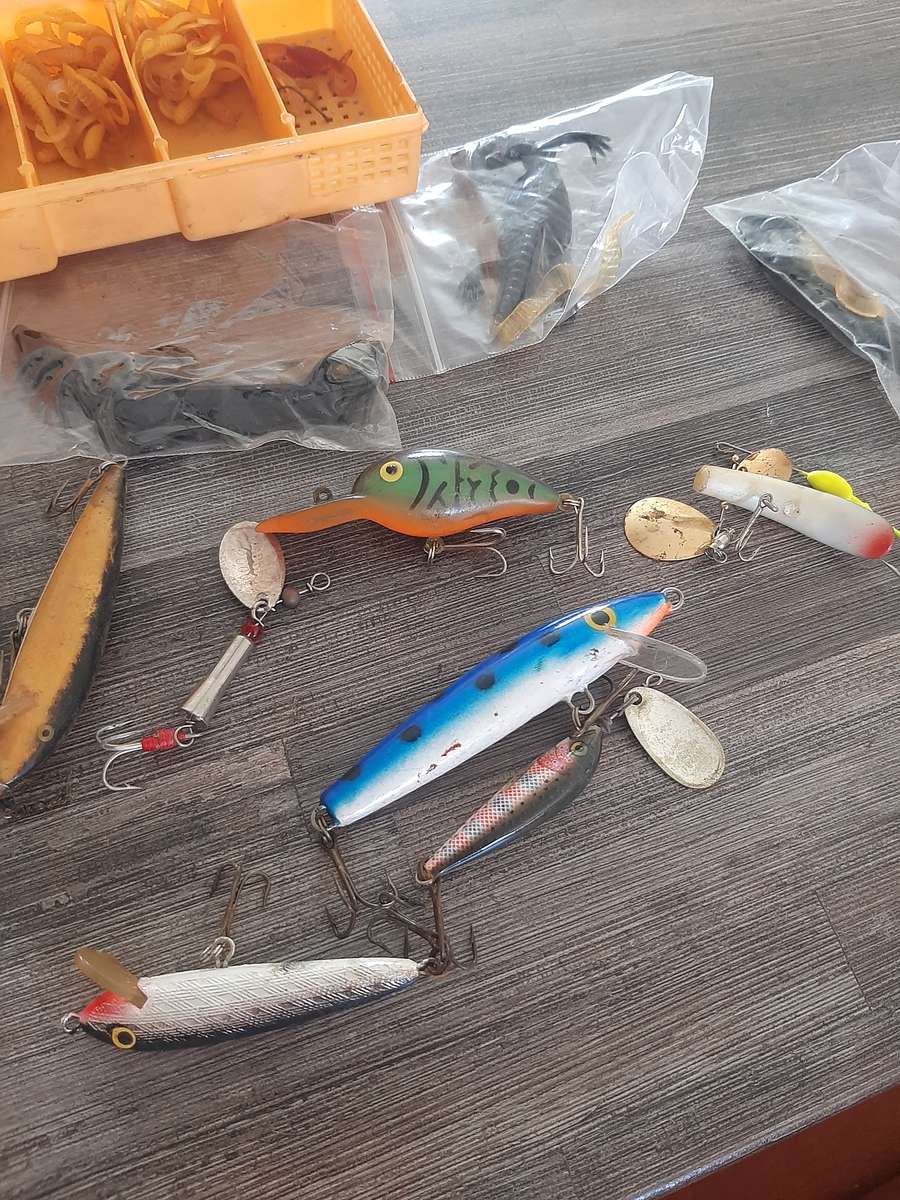 Assorted fishing lures