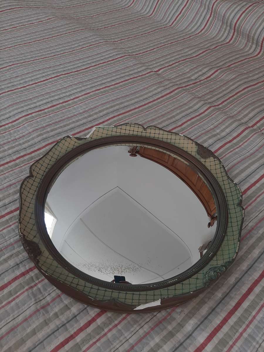 Vintage convex mirror