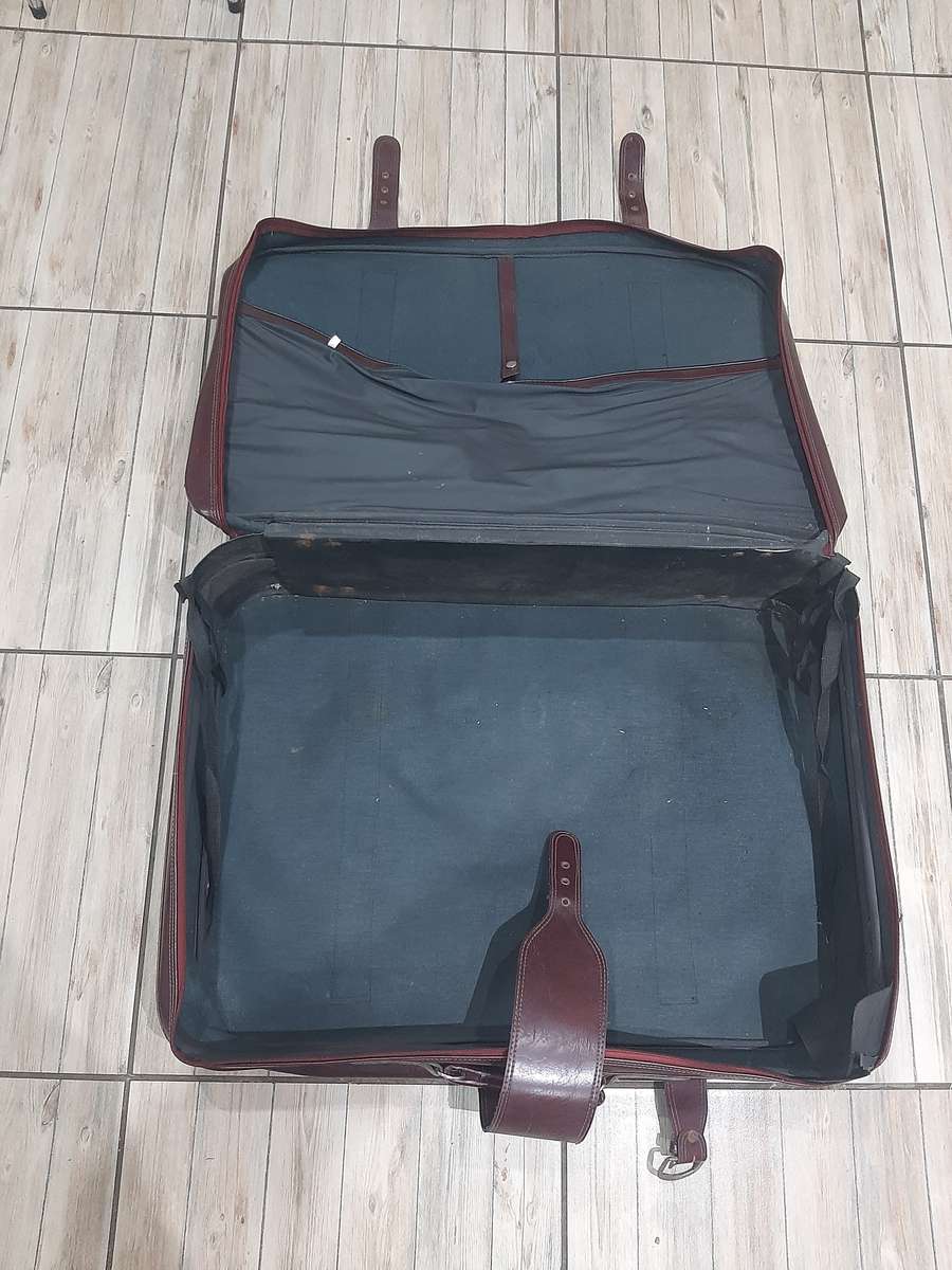 Vintage leather suitcase