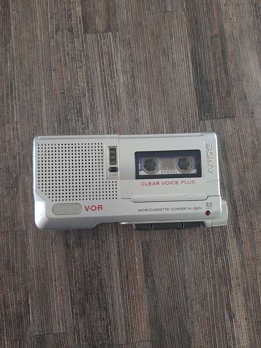 Sony micro cassette tape voice recorder