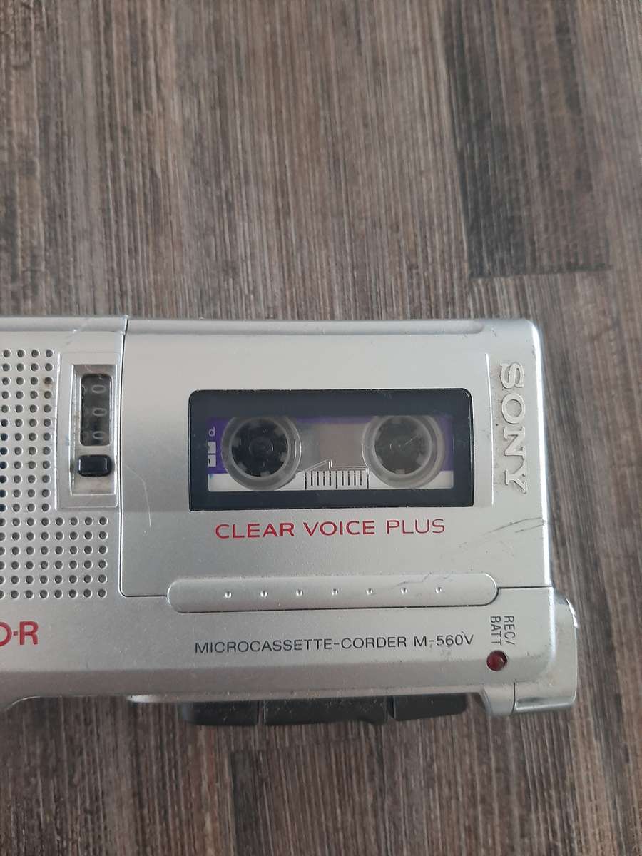 Sony micro cassette tape voice recorder