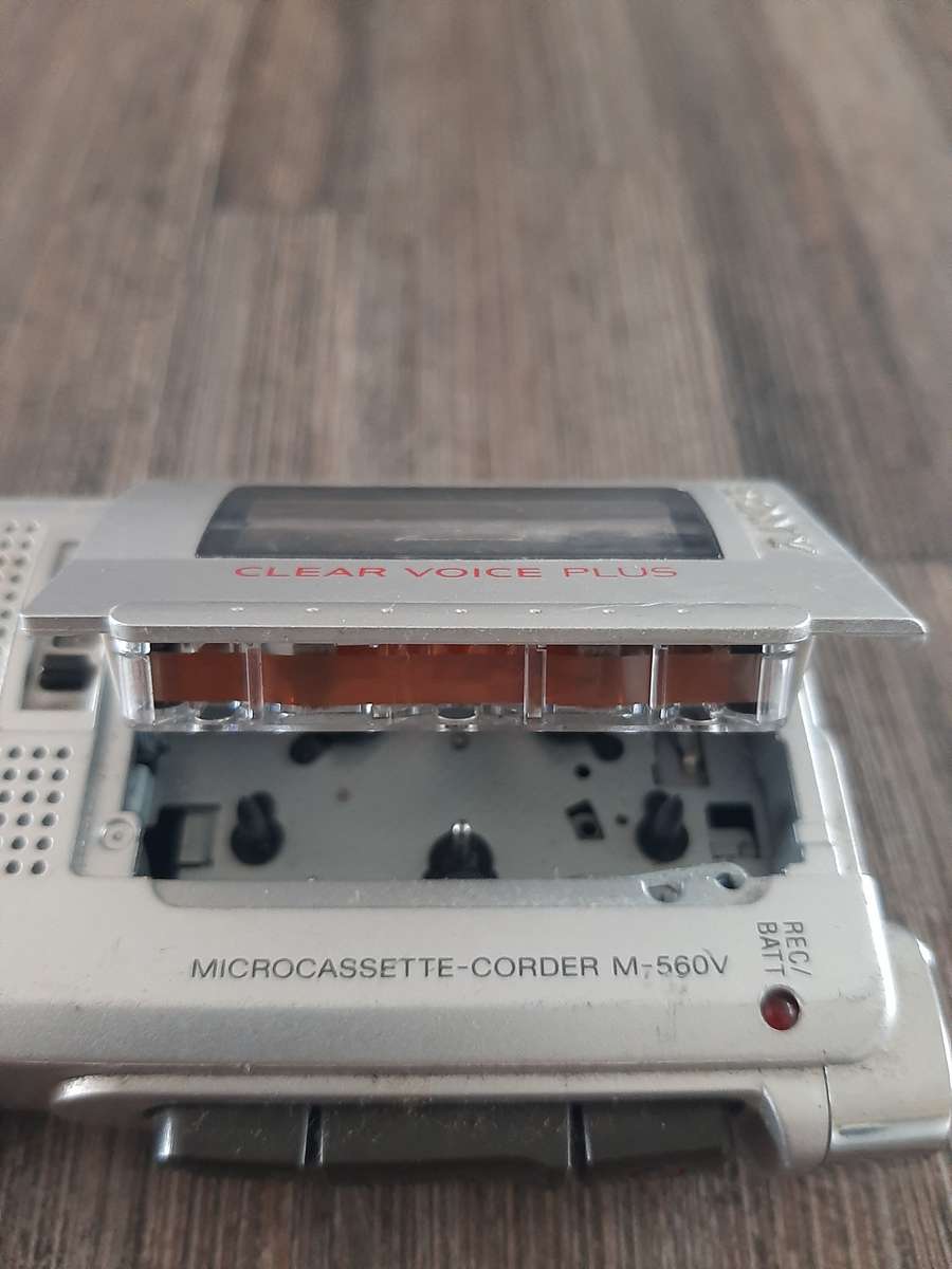 Sony micro cassette tape voice recorder