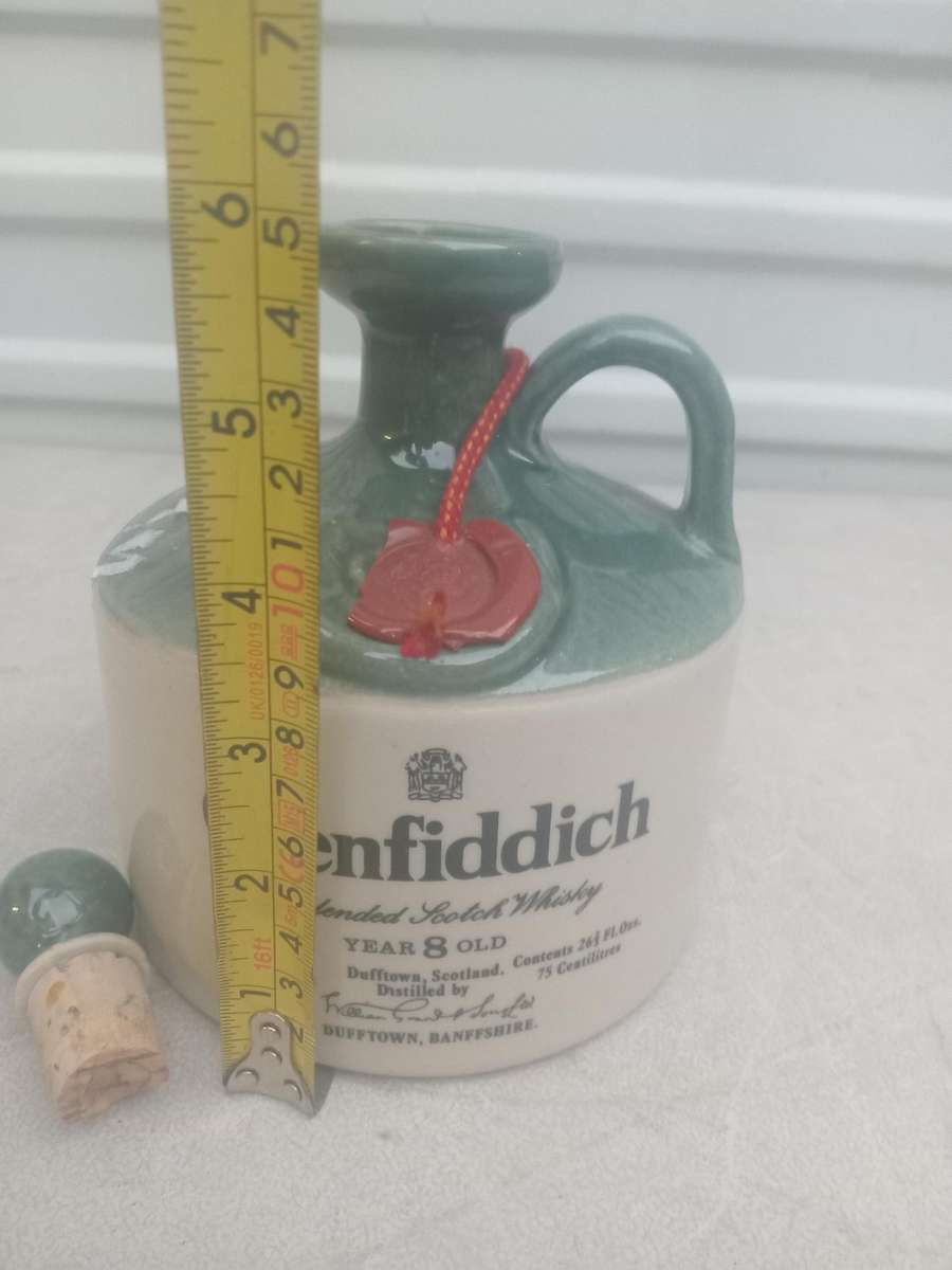 Vintage glenfiddich whisky bottle