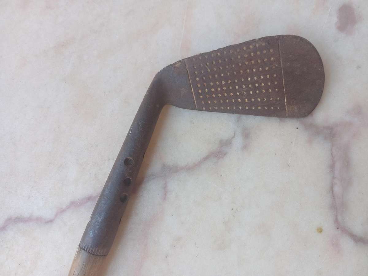 Antique hand -forged 2 iron golf club