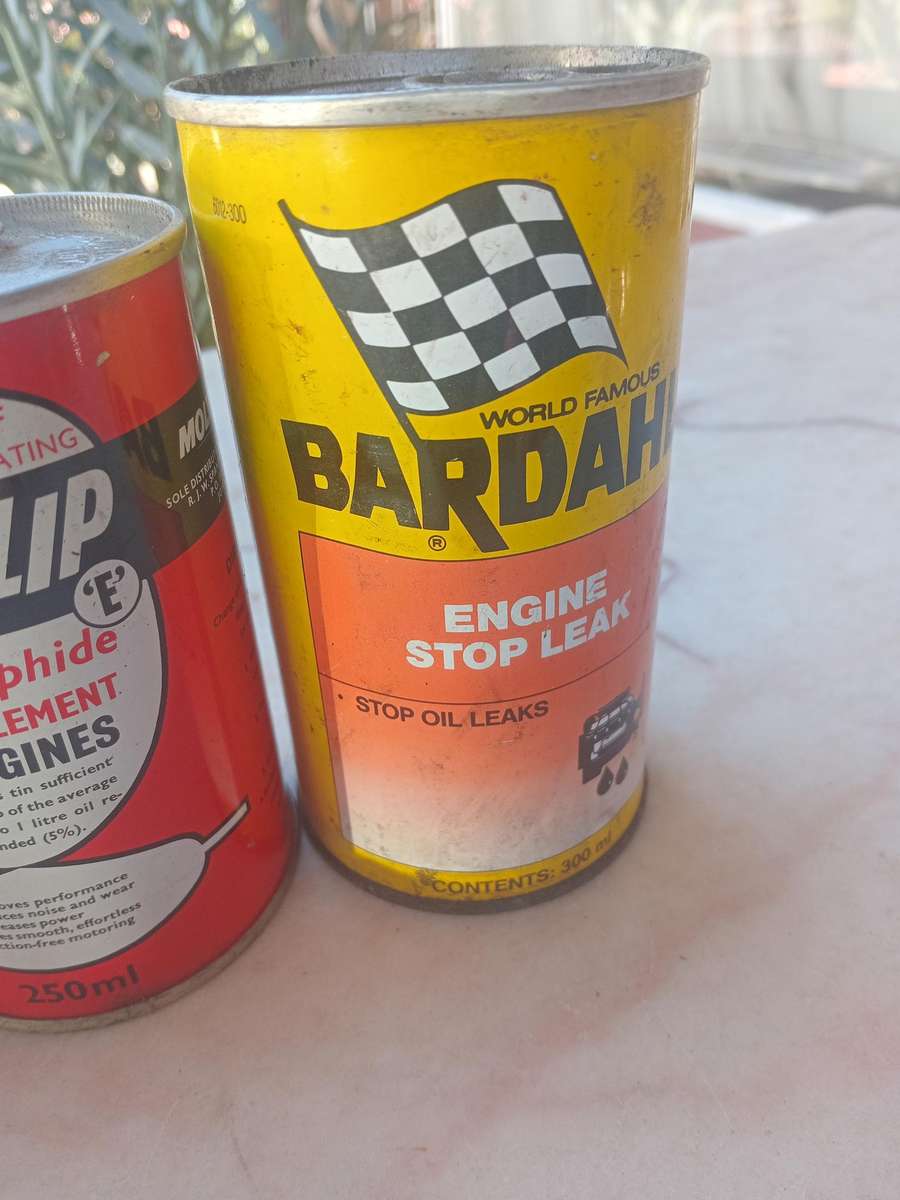 Vintage molyslip tin oil