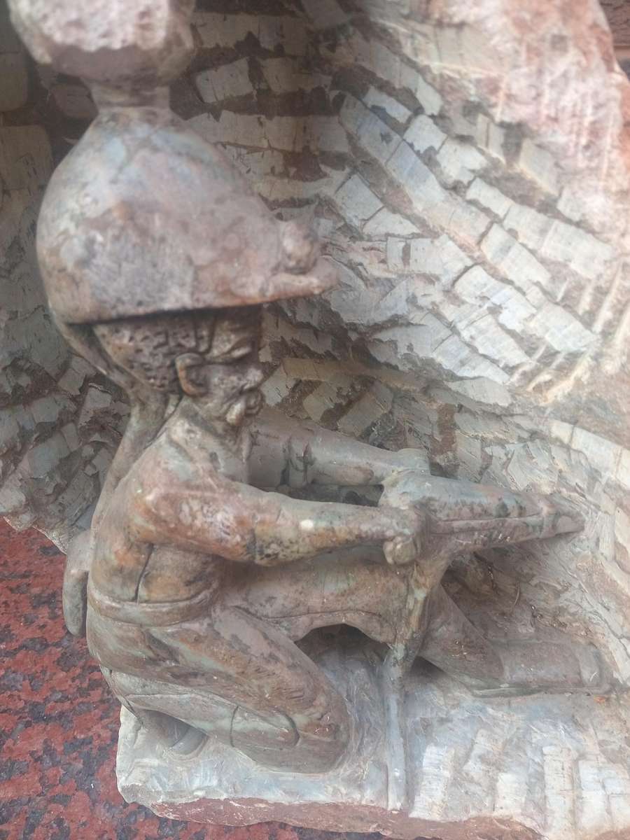 Mining folk art 3D miner craft