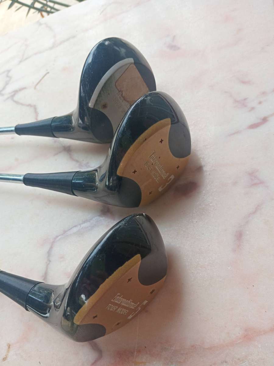 Vintage international tour model golf clubs