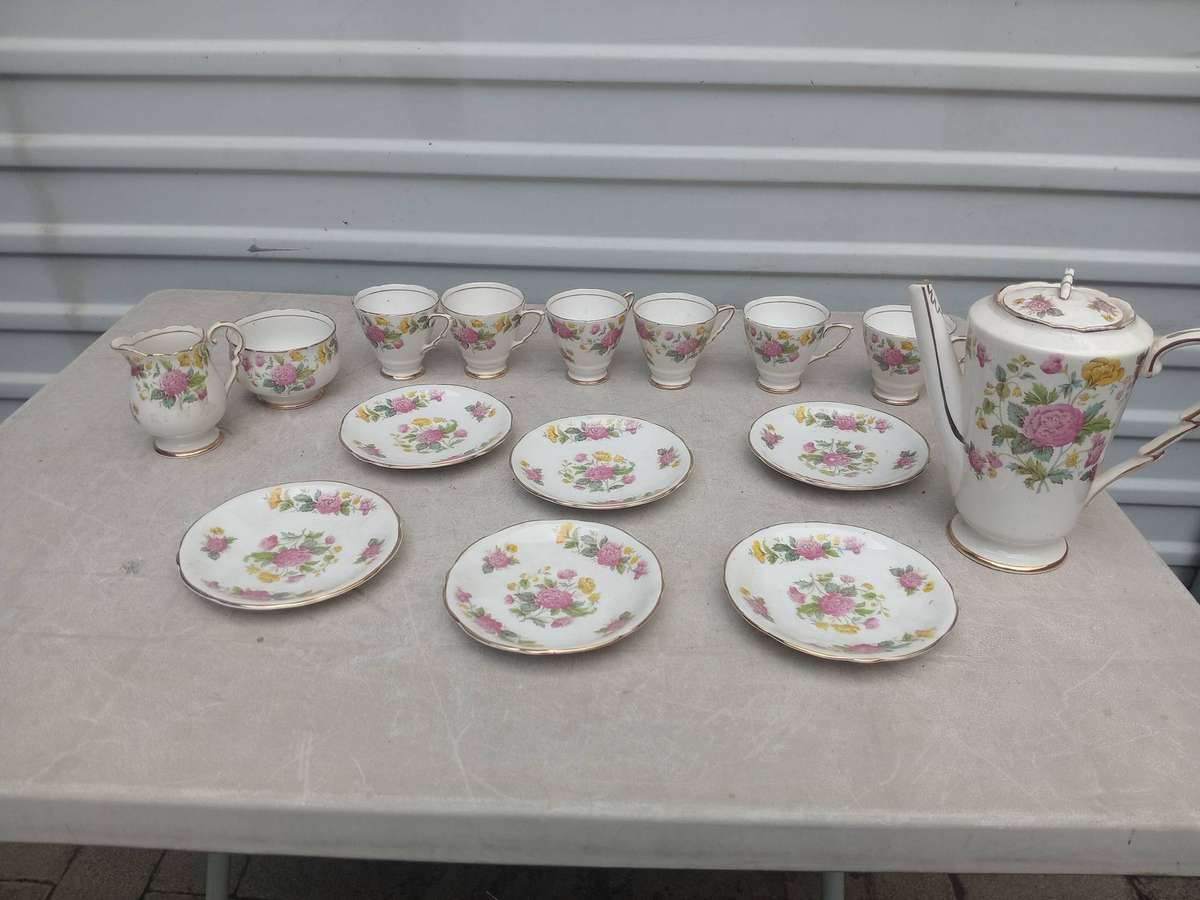 Royal Stafford bone chine tea set