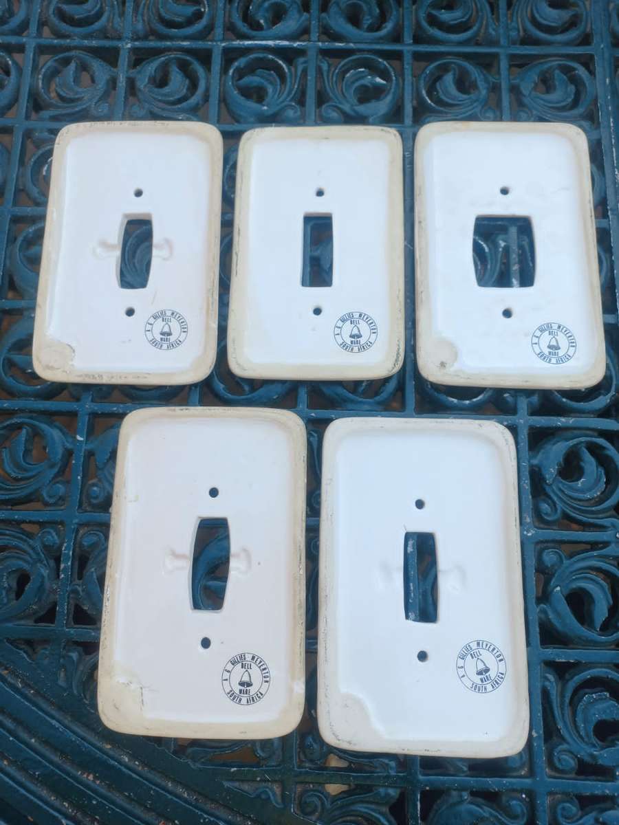 Porcelain light switch covers