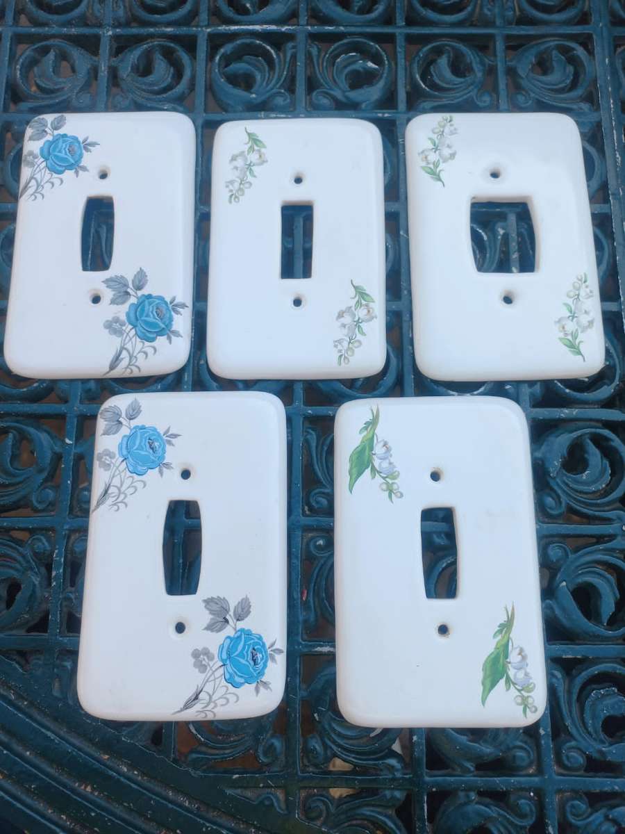 Porcelain light switch covers