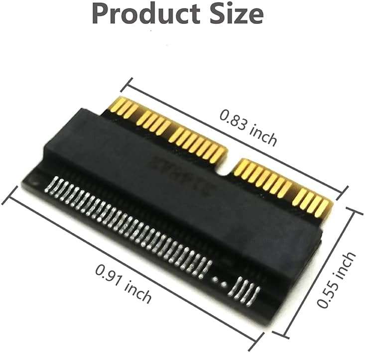 M.2 NVME SSD Convert Adapter,NGFF M.2 NGFF M-Key AHCI SSD Convert Card for Upgrade MacBook