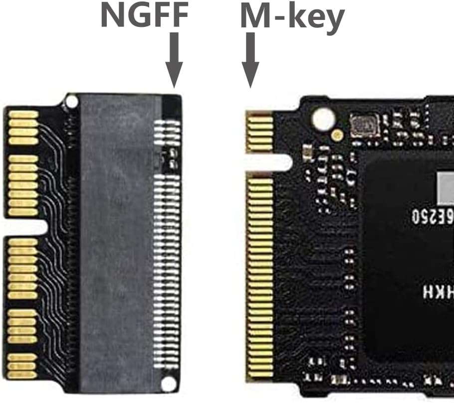 M.2 NVME SSD Convert Adapter,NGFF M.2 NGFF M-Key AHCI SSD Convert Card for Upgrade MacBook