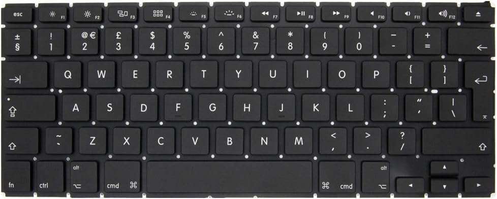 Keyboard Replacement compatible with MacBook Pro A1502 13 late 2013-2015 UK Layout