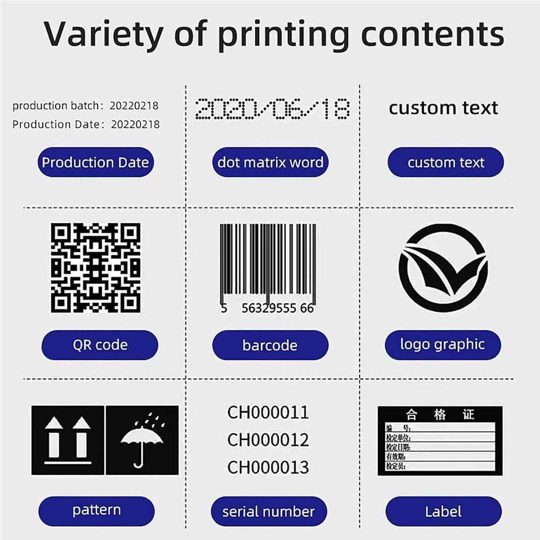 VEVOR-GoPrinter 12.7mm Handheld Printer - Complete Unit Includes Black EPIC Dry Ink Cartridge....