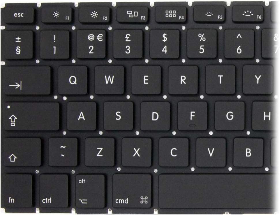 Keyboard Replacement compatible with MacBook Pro A1502 13 late 2013-2015 UK Layout