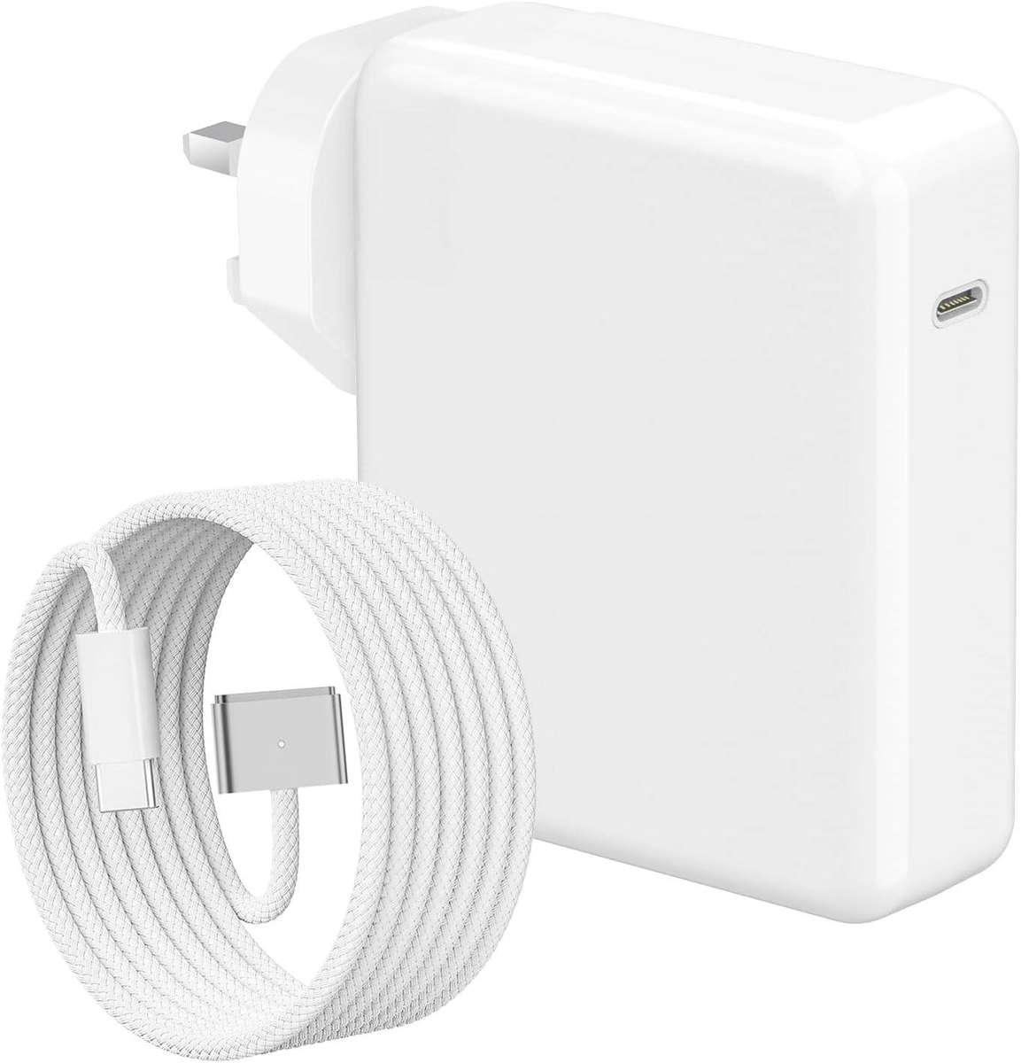 MacBook Air & Pro Charger  61W Super Fast Charger with 2.2M USB-C to MagSafe 3 T-Tip Braided Cable