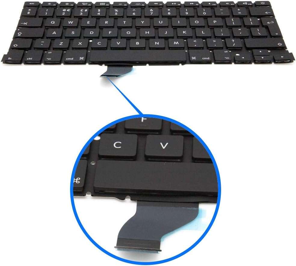 Keyboard Replacement compatible with MacBook Pro A1502 13 late 2013-2015 UK Layout