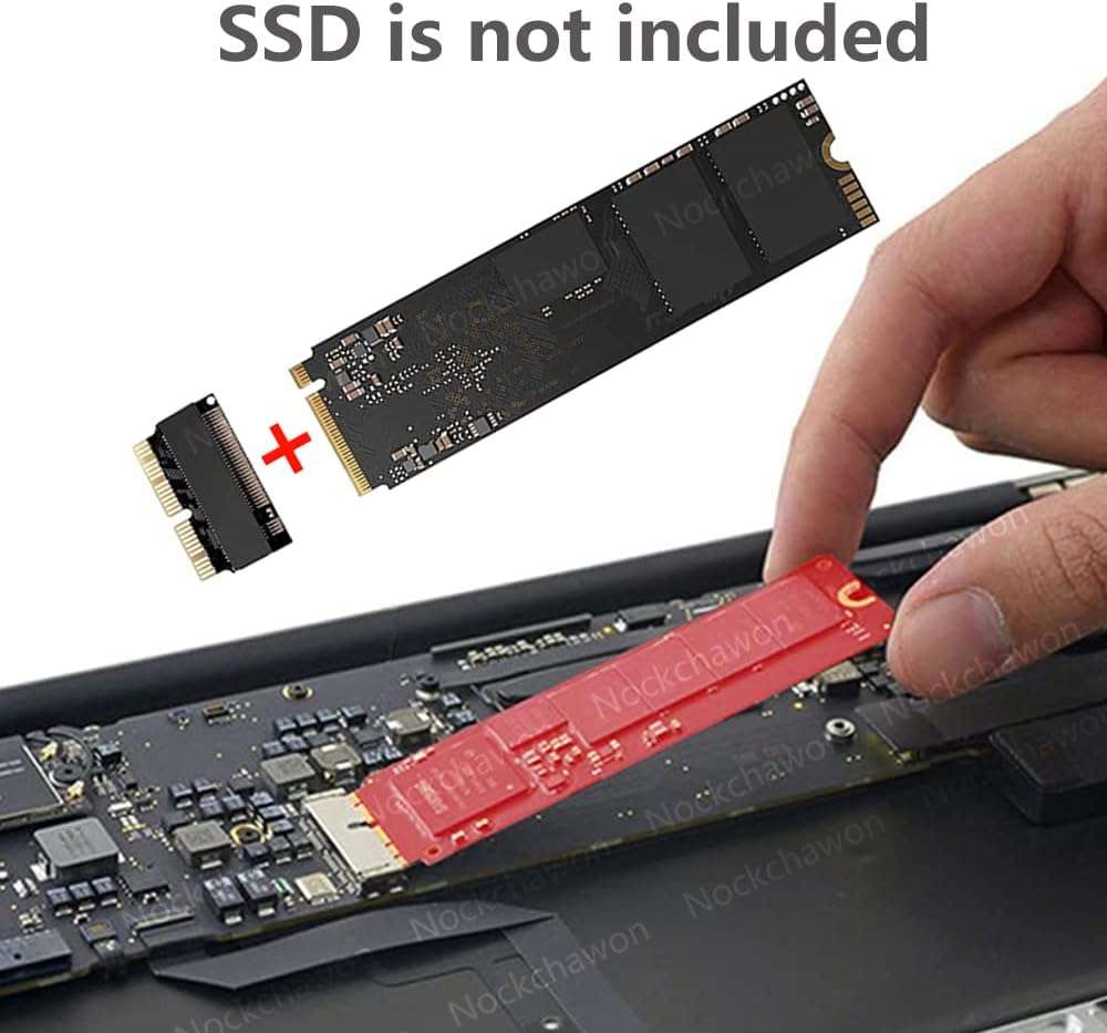 M.2 NVME SSD Convert Adapter,NGFF M.2 NGFF M-Key AHCI SSD Convert Card for Upgrade MacBook