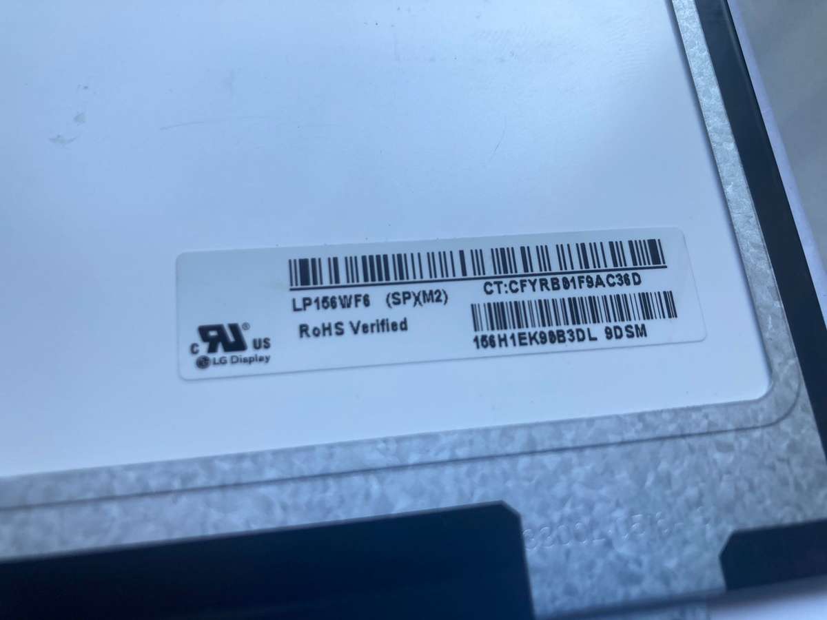 LP156WF6-SPM3 15.6-inch Full HD Laptop Screen - 1920 x 1080, TFT LCD Panel