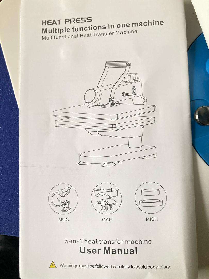 5-in-1 combo heat press machine