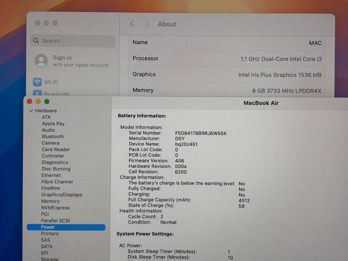 MacBook Air 13 (2020) | i3 | 8GB | 256GB | Space grey 