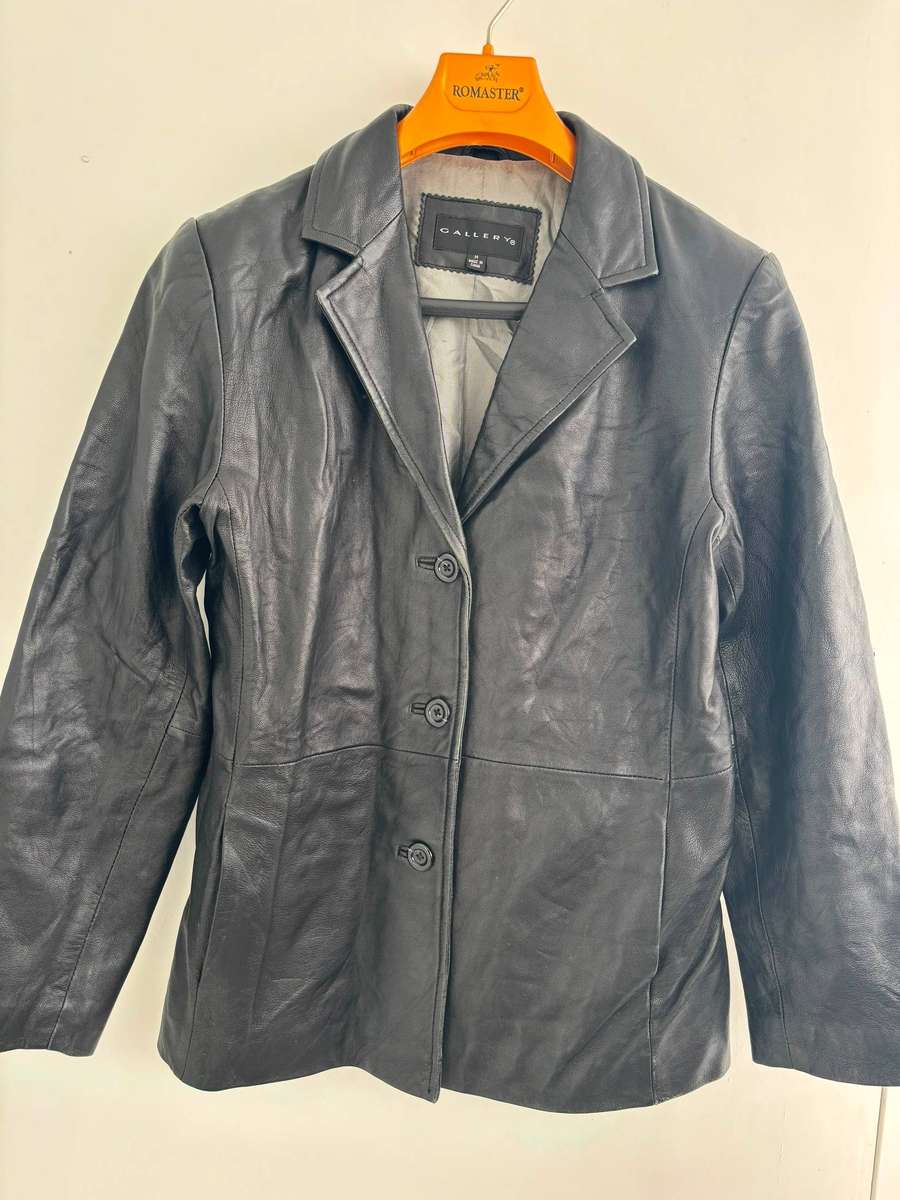 GALLERY Women's Genuine Leather Jacket   Size M | Pre-loved | Like New