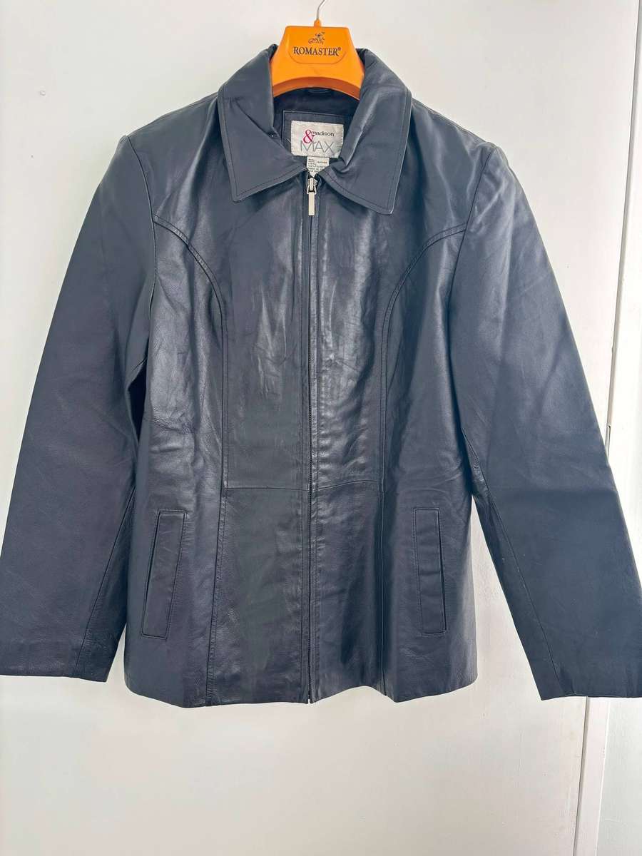 Madison & Max Women's Leather Jacket   Size M | Pre-loved | Like New