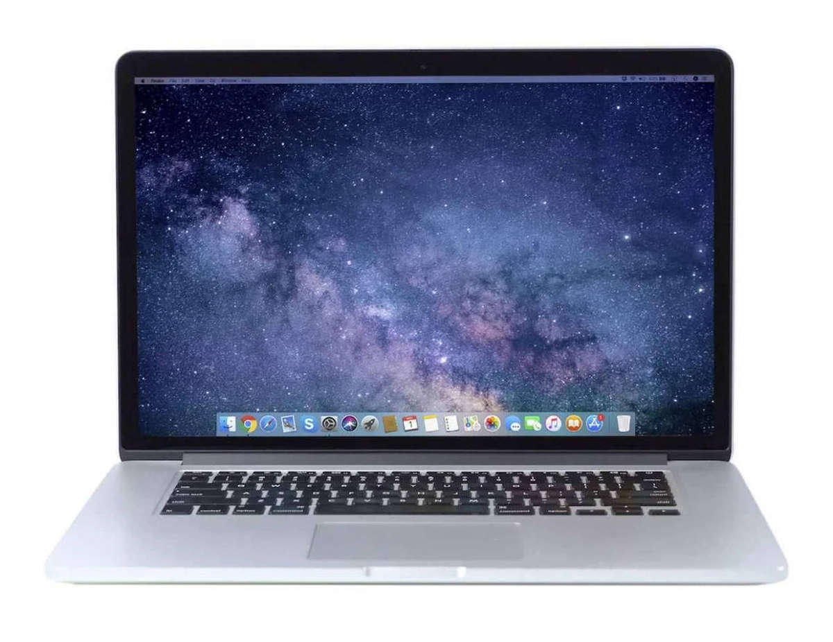 Apple MacBook Pro 15 (Mid 2015)  2.2GHz Quad-Core i7 / 16GB RAM / 128GB SSD  A1398 MJLU2LL/AUsed