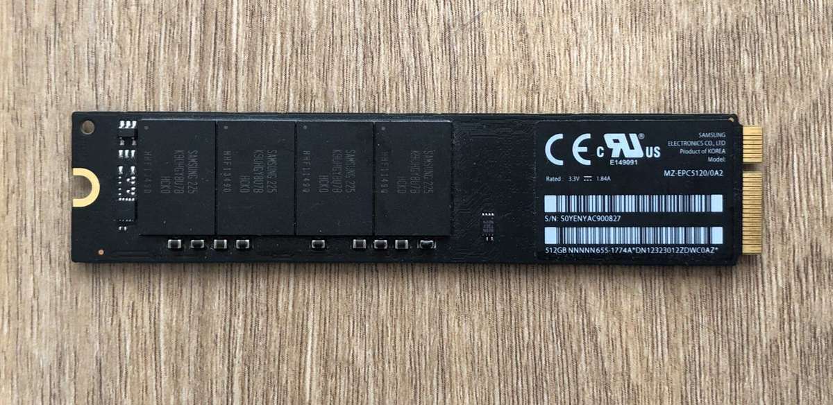 512GB SSD Storage Replacement for Apple MacBook Air 11" A1465 & 13" A1466 (Mid 2012)