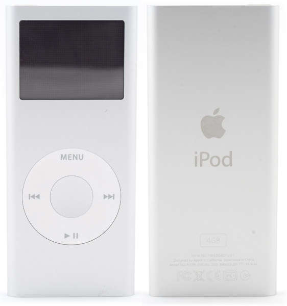 vintage Apple iPod Nano 2nd Generation Silver 2GB | Used | Battery Needs Replacement