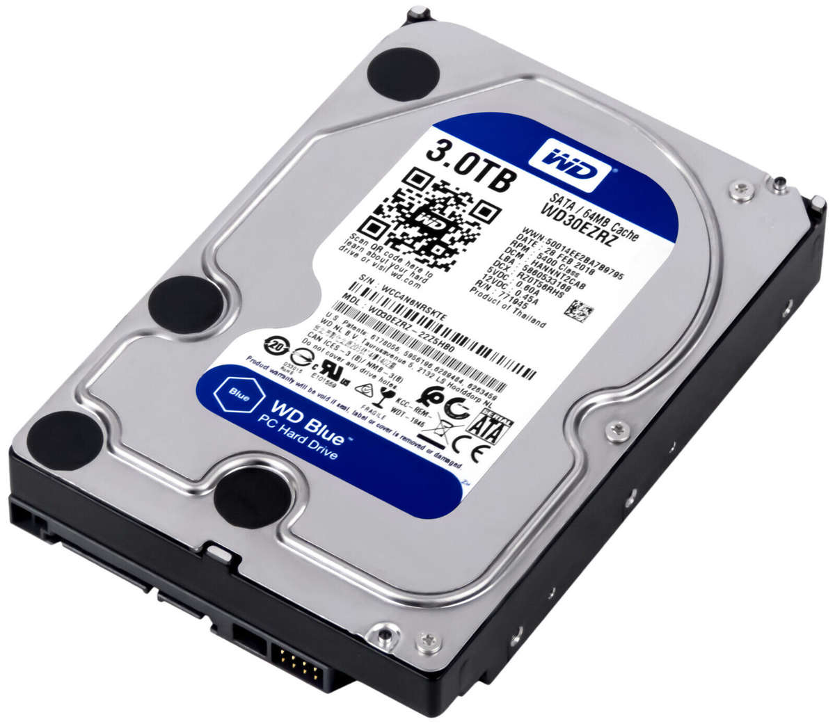 Western Digital 3TB WD Blue Hard Drive HDD - WD30EZAX