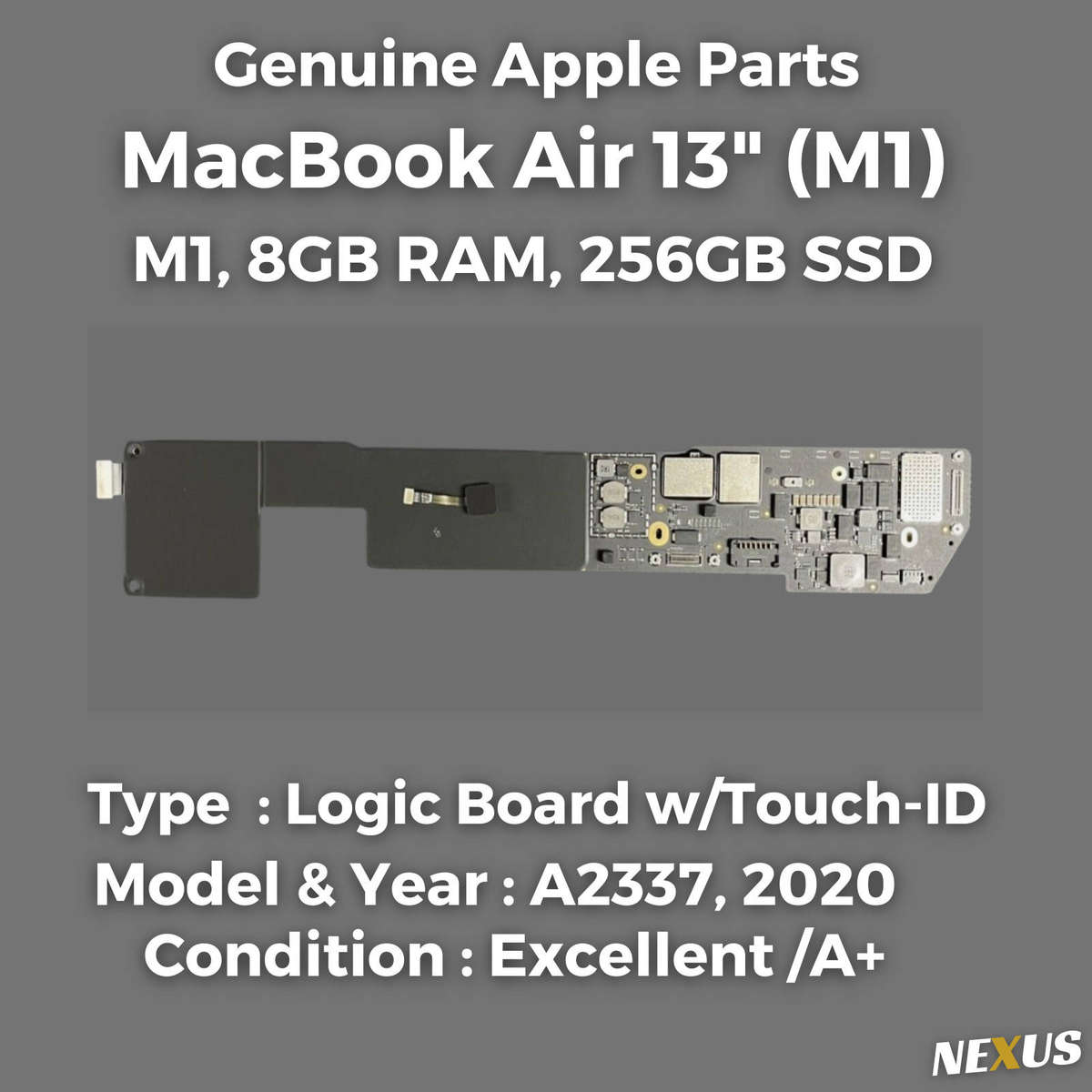 Apple MacBook Air 13 Logic Board (A2337, M1 2020)  8GB RAM | 256GB SSD Apple Original | Tested