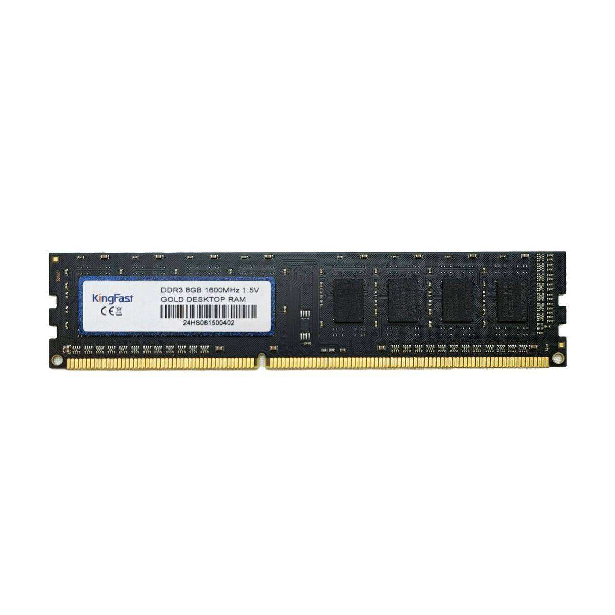 KingFast Gold 8GB DDR3 1600MHz Desktop RAM  PC1600 (240-Pin)