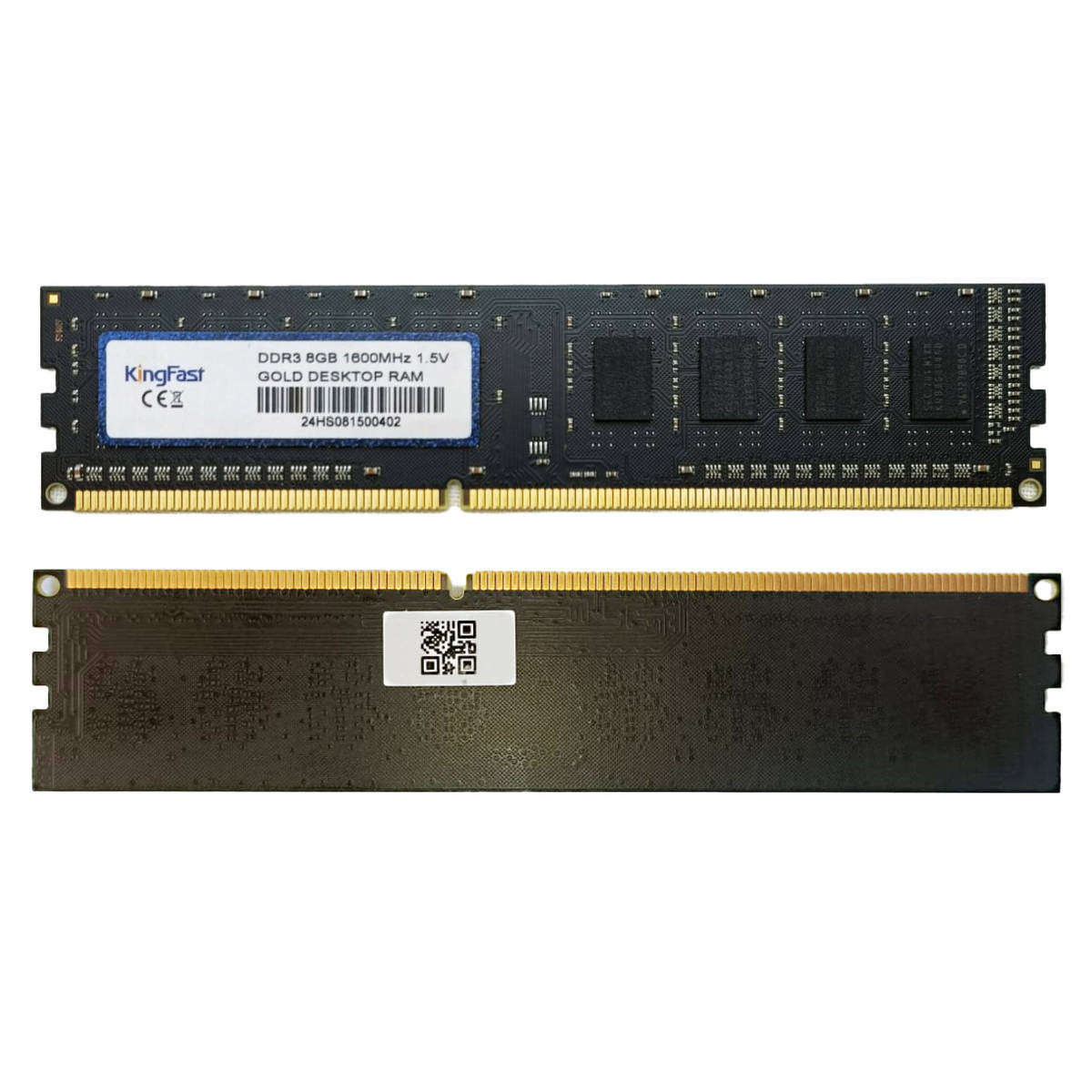 KingFast Gold 8GB DDR3 1600MHz Desktop RAM  PC1600 (240-Pin)