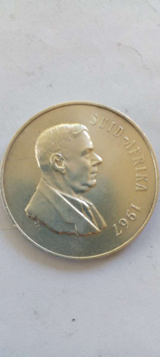 HIGH GRADE 1967 RSA SILVER RAND.
