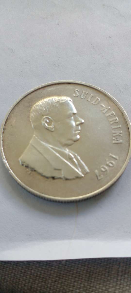 HIGH GRADE 1967 RSA SILVER RAND.
