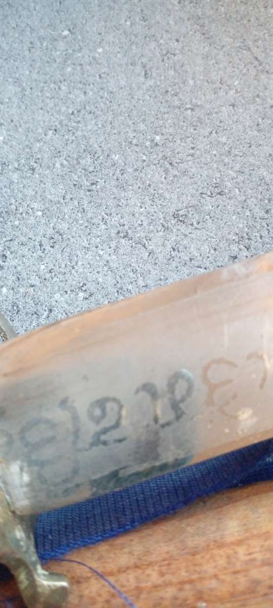 VINTAGE INDIAN SWORD  , WITH BRASS HORSE HEAD  HANDLE AND ORIGINAL WOODEN SCABBARD.