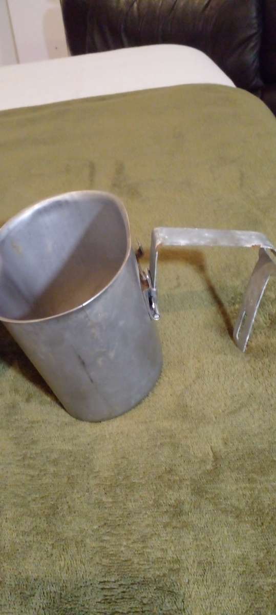 2x old SADF water and fire buckets.