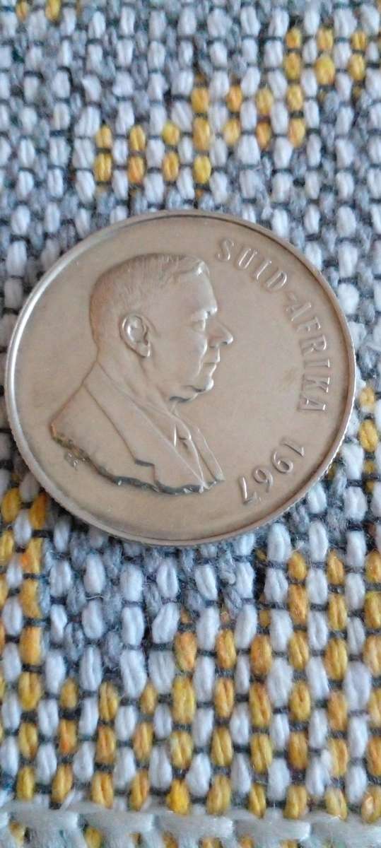 1967  RSA (12 GRAMS SILVER) RAND. AFR.