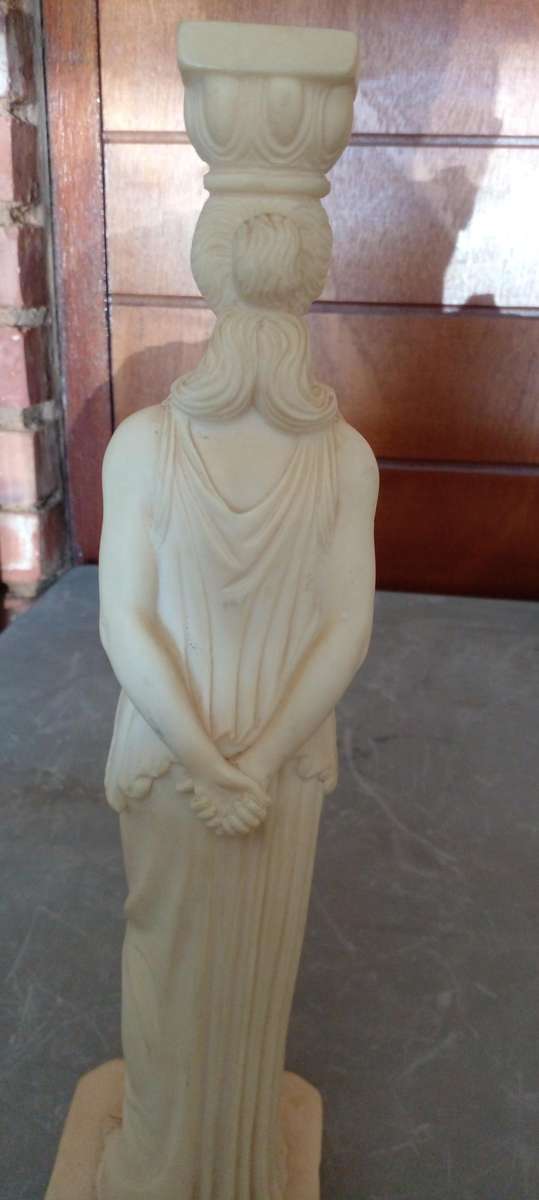 GREEK STATUE ALBATROSS ALBASTER GODDESSE FIGURINE.SEE DESC.