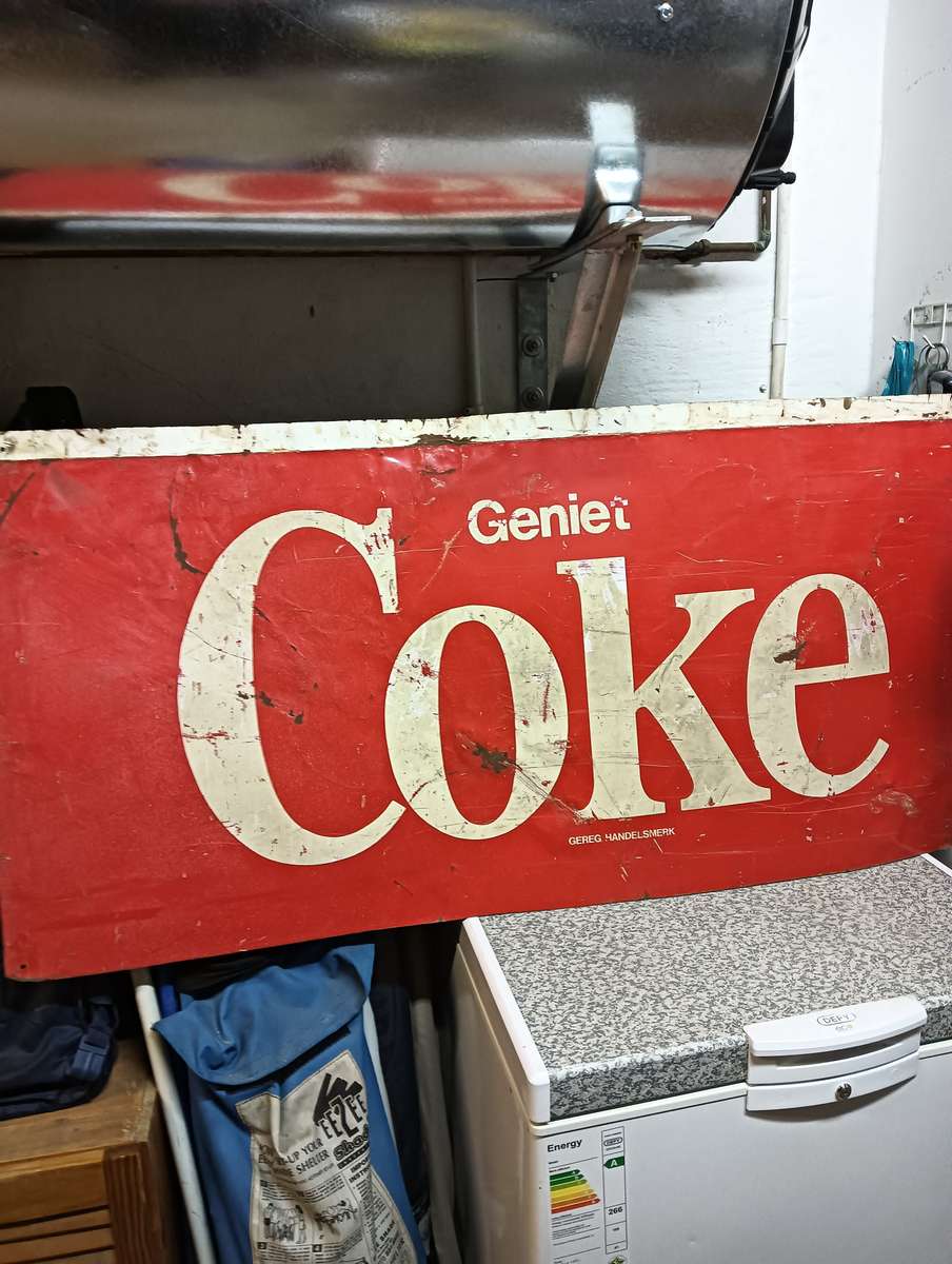 Metal Coke sign