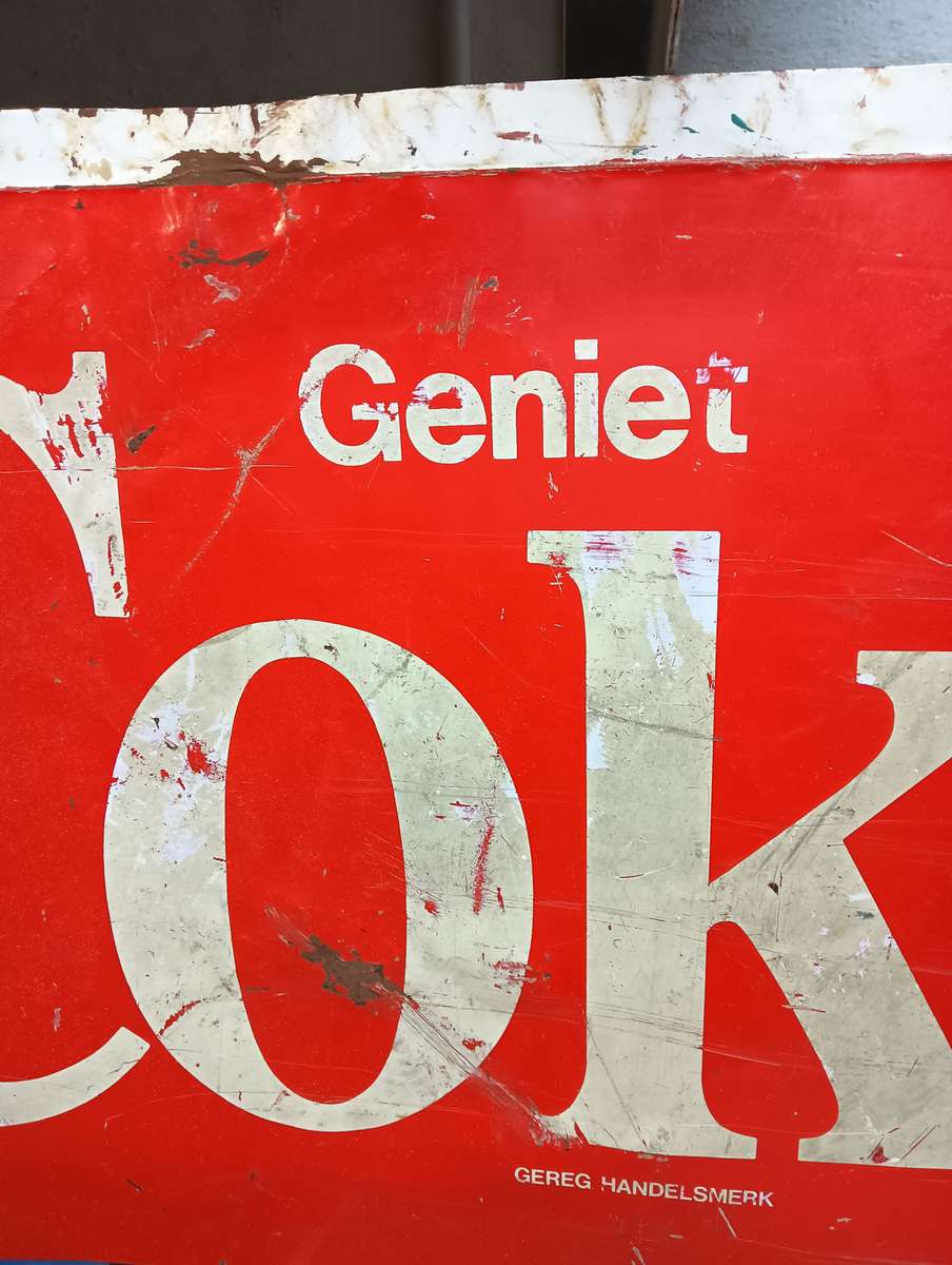 Metal Coke sign