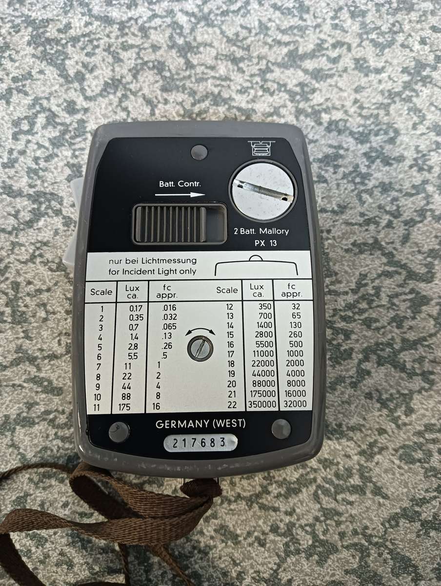 Lunasix 3 lightmeter