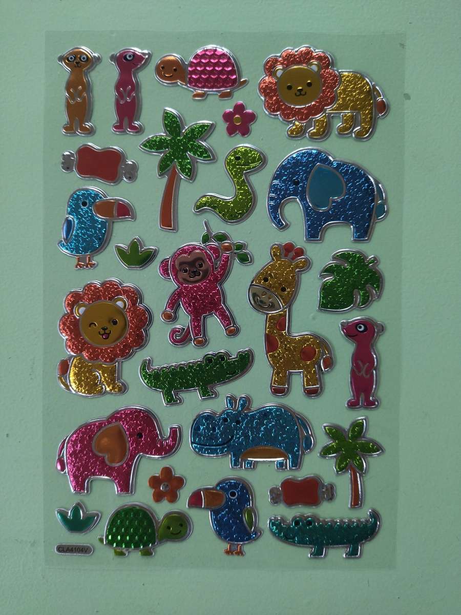 Animal Stickers & Elephant Sticker Album