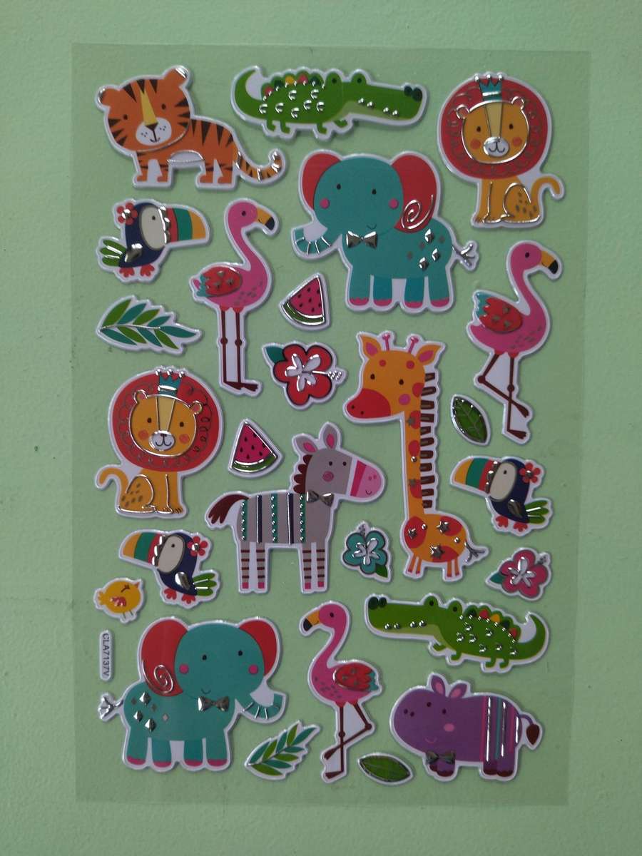Animal Stickers & Elephant Sticker Album