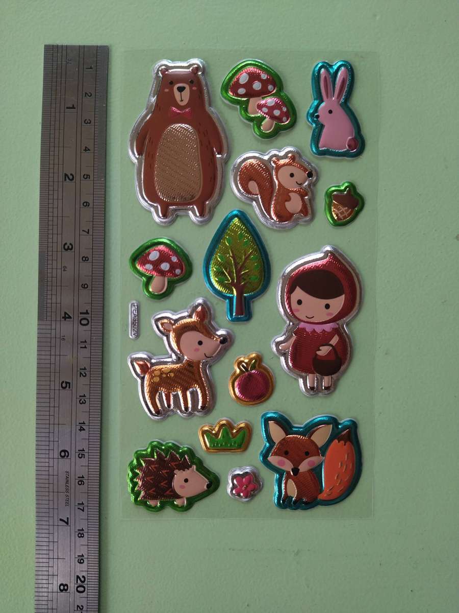Puffy / Embossed Fairytale Stickers