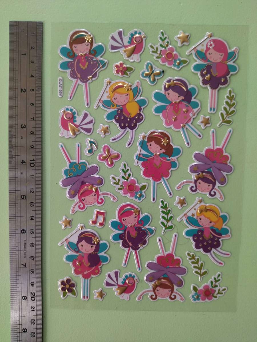 Puffy / Embossed Fairytale Stickers