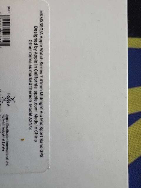 APPLE WATCH SERIES 7 41mm With Box Black