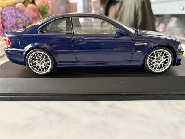 BMW E46 M3 COUPE 1/18 MODEL SCALE WITH DISPLAY BOX