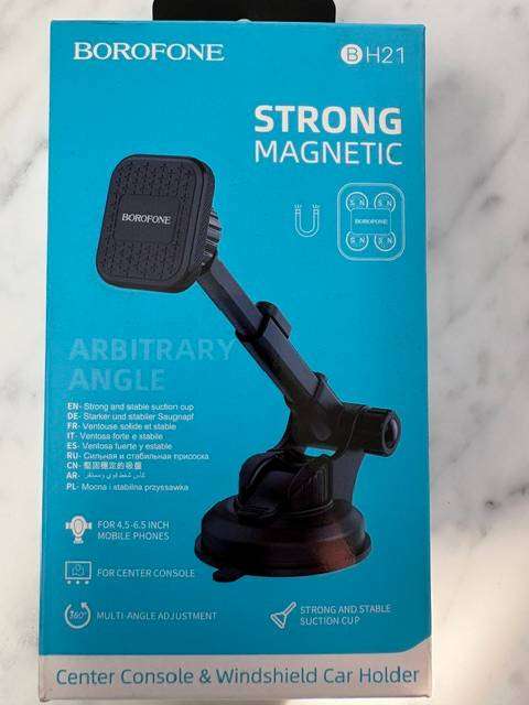 SUCTION CUP CENTER PHONE HOLDER UP TO 6.5INCH